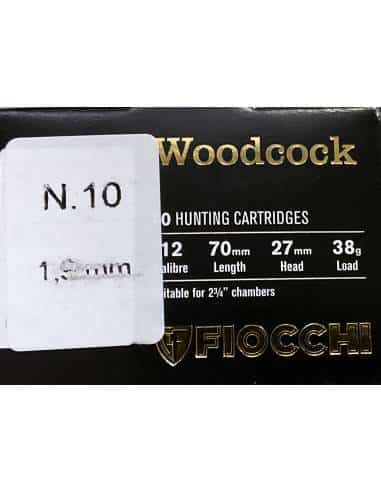 Cartucce calibro 12 fiocchi woodcock 38 grammi disperasanti piombo 10