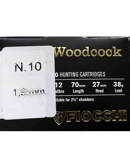 Cartucce calibro 12 fiocchi woodcock 38 grammi disperasanti piombo 10
