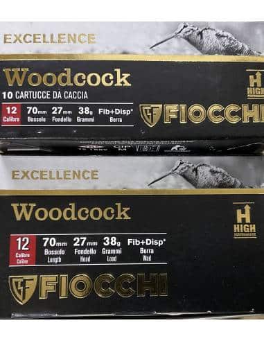 Cartucce calibro 12 fiocchi woodcock 38 grammi disperasanti piombo 10