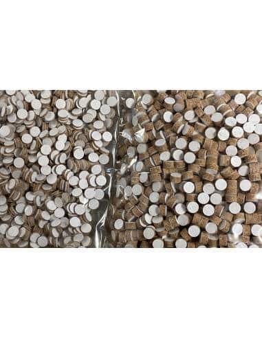 Borrette sughero dischetti sughero in sughero mm5 mm2 calibro 8 codice so44