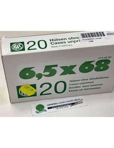 Bossoli rws calibro 6,5x68 numero 20 pezzi