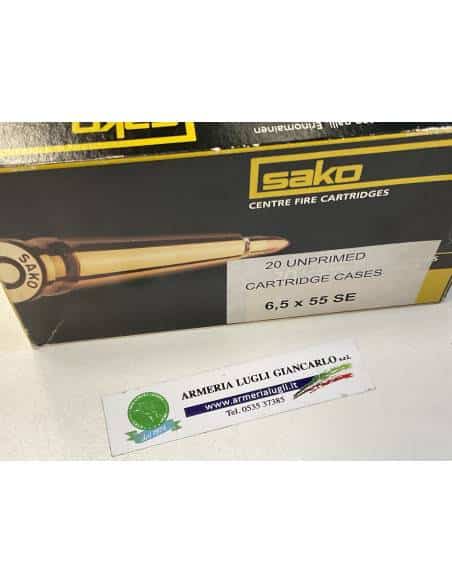 Bossoli sako calibro 6,5 x 55 se numero 20 pezzi