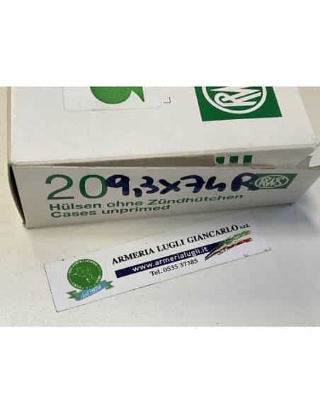Bossoli rws calibro 9,3 x 74 r 20 bossoli