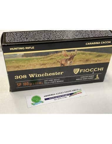 Cartucce fiocchi 308 wincchester sp180grani hunting rifle