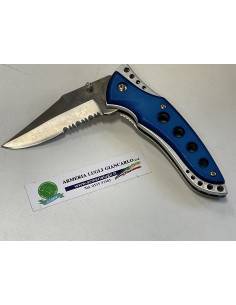Coltello tascabile bicolore con lama stainless