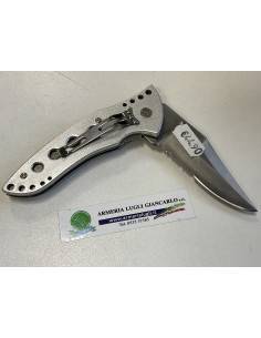 Coltello tascabile bicolore con lama stainless 2