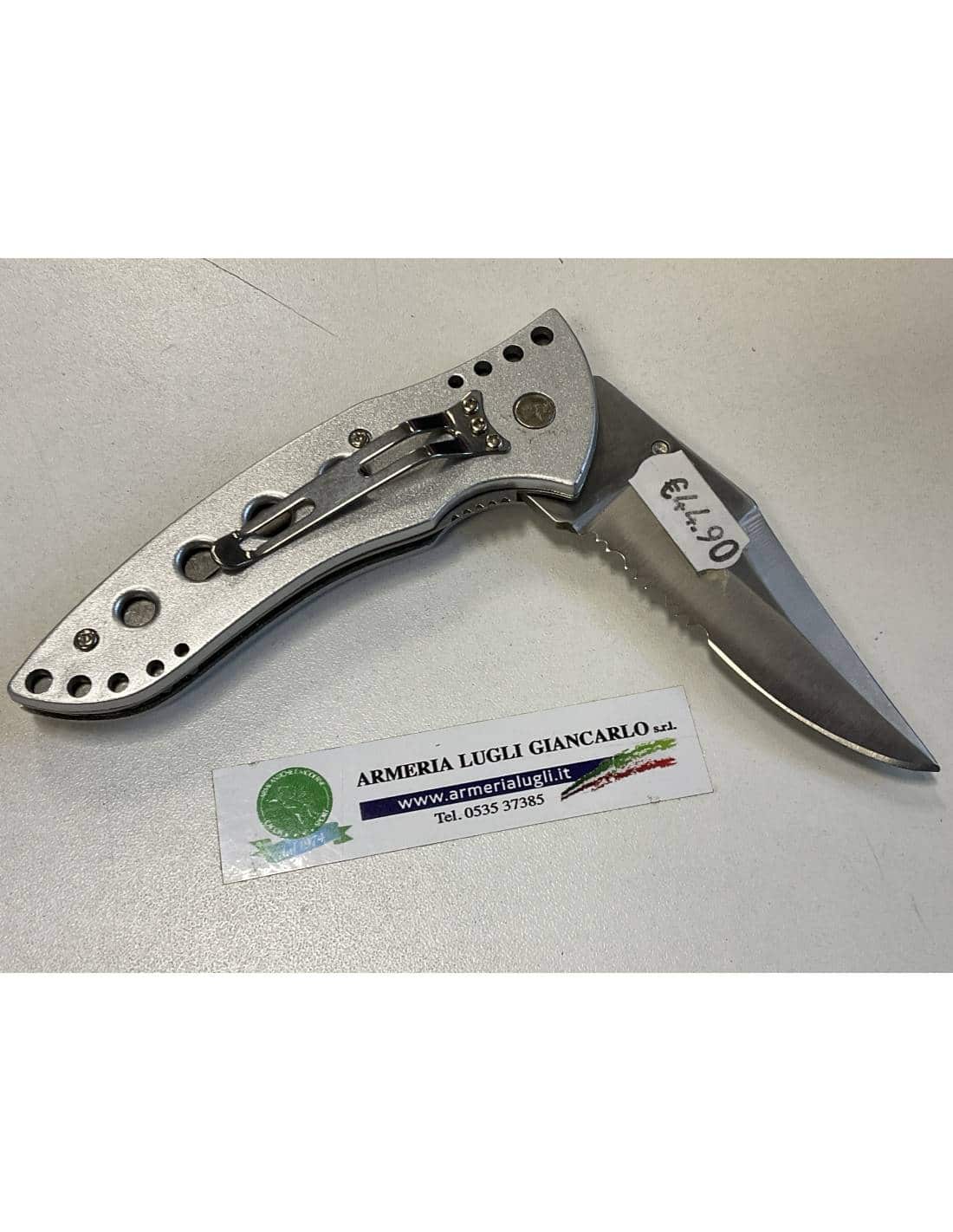 Coltello tascabile bicolore con lama stainless