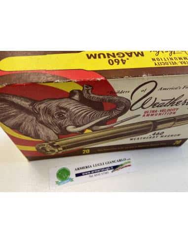 Cartucce weatherby calibro 460 500 grani
