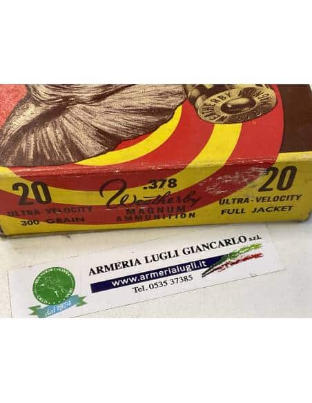 Cartucce weatherby calibro 378 300 grani