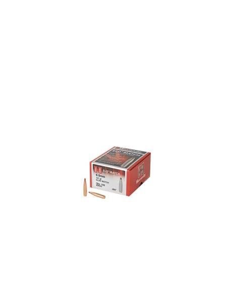 Palle ogive da ricaricare cartucce munizioni Hornady ELD MATCH cal 6,5 gr 123 26176