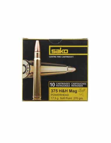 Sako Cal. 375 H&H Mag Powerhead Soft Point 270 grs - 478D