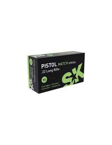 Cartucce SK Pistol Match cal. 22 LR 40 grs 50 pz