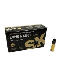 Cartucce SK Long Range Match calibro 22LR 50 colpi
