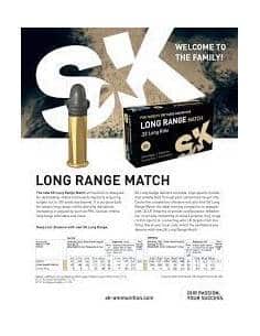 Cartucce SK Long Range Match calibro 22LR 50 colpi 2