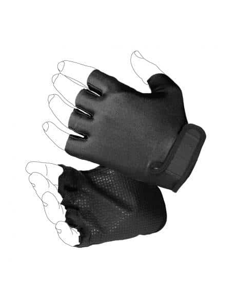 GUANTI MEZZE DITA IN LYCRA E TESSUTO ANTISCIVOLO Regolazione sul polso tramite velcro Vega holster