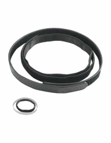 Cintura speed in nastro rinforzato bordatura di colore arancio, con velcro uncino interno altezza 40mm taglia ll