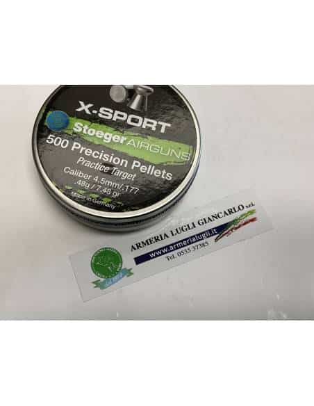 Pallini x-sport stoeger airguns quantità 500 pezzi calibro 4,5