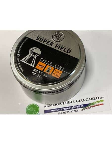Pallini rws super field calibro 5,5 -22 quantità 500