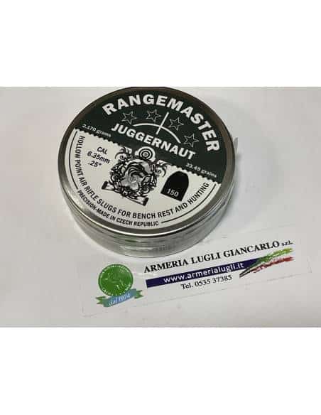 Pallini calibro 6,35 rangemaster juggernaut quantità 150