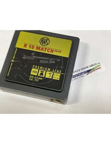 Pallini rws r10 match plus premium Line calibro 4,5 quantità 100