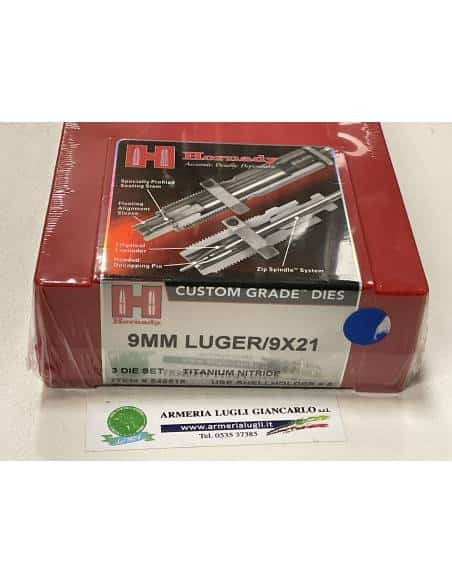 Die set hornady custodia grade calibro 9mm luger/9x21 codice 546515