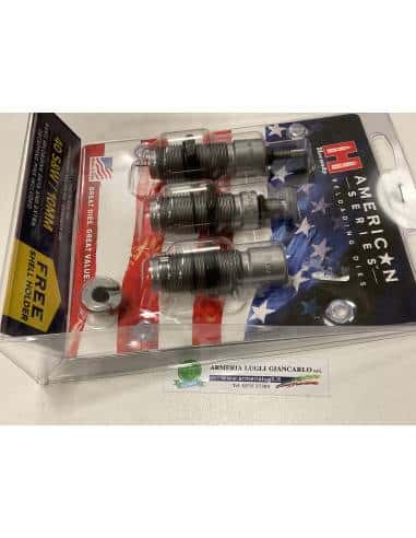 Die set hornady american series calibro 40 s&w/10mm 3 die set