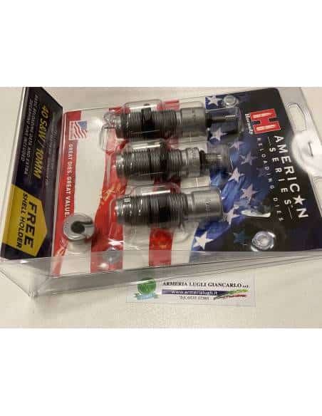 Die set hornady american series calibro 40 s&w/10mm 3 die set