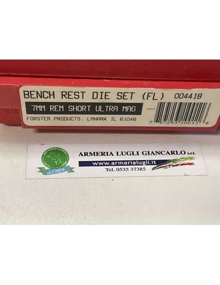 Bench rest die set fl 7mm rem short ultra magnum forster codice 004418