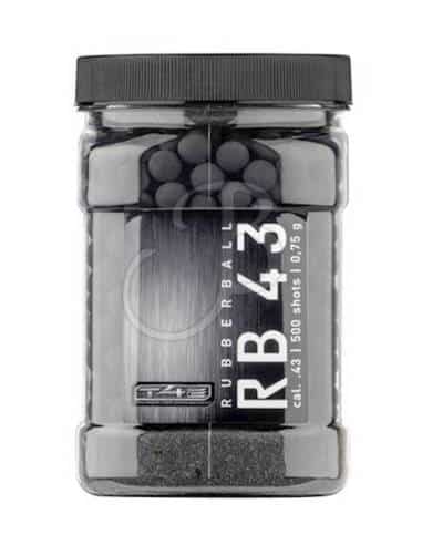 Pallini in gomma rb 43 calibro 43 500 pezzi 0,75 t4e rubberball