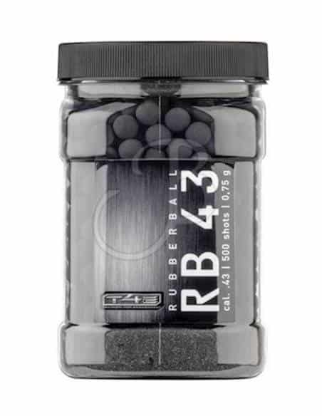 Pallini in gomma rb 43 calibro 43 500 pezzi 0,75 t4e rubberball