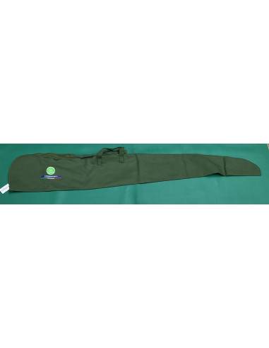 Fodero in tela tascabile per fucili da caccia in cotone 03 con cerniera verde 130 cm