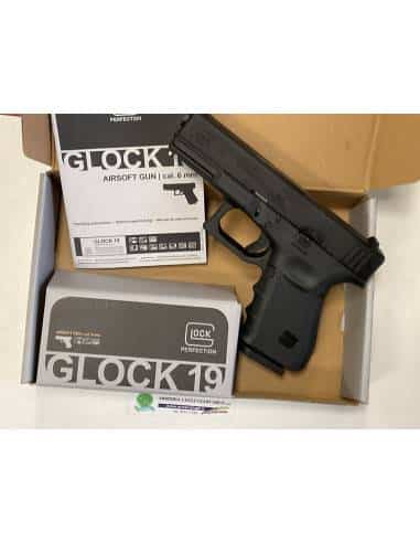 Umarex airsoft softair gnu 6mm glock 19 codice 2.6413 nera gen 3
