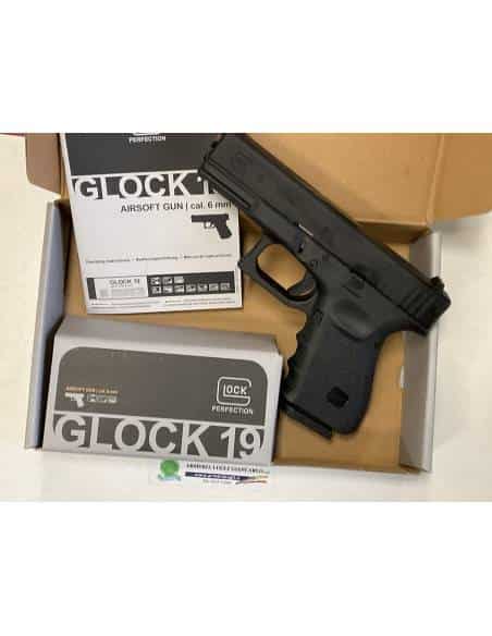Umarex airsoft softair gnu libera vendita 6mm glock 19 codice 2.6413 nera gen 3
