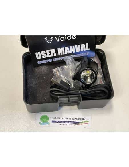 Tac Vector Optics vaide scarapper flashlight vapl-01 torcia a led 500 lumens subcompact nera per pistole codice sc000064