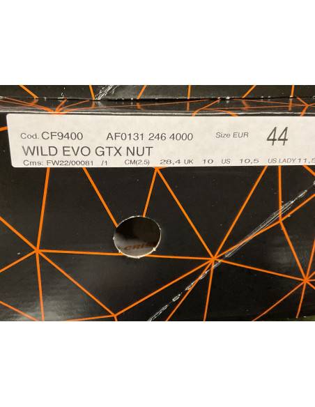 scarpone scarponcino marrone tempo libero  Crispi GORE-TEX wild evo ABSS gtx chestnut Numero 44 codice cf9400 brown marrone