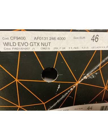 scarpone marrone per caccia tempo libero Crispi GORE-TEX wild evo ABSS gtx chestnut Numero 46 codice cf9400 in pelle marrone