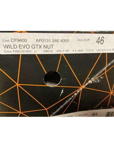 scarpone marrone per caccia tempo libero Crispi GORE-TEX wild evo ABSS gtx chestnut Numero 46 codice cf9400 in pelle marrone