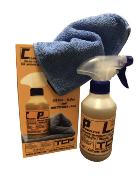 TCP CPL - KIT OLIO LUBRIFICATE/PROTETTIVO/DETERGENTE 250ml + PANNO MICROFIBRA