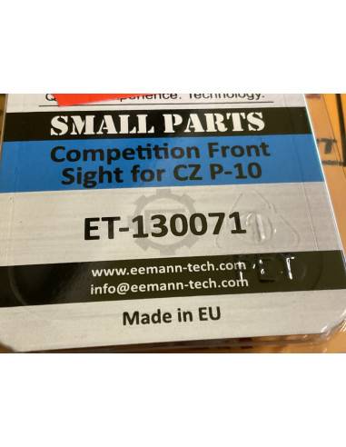 EEmann Tech - Mirino anteriore per pistola  CZ P 10 in fibra ottica ET-130071