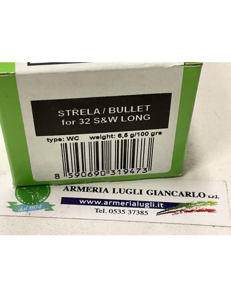Palle sellier & bellot calibro 32 s&w long WC 100 grani  codice  19473