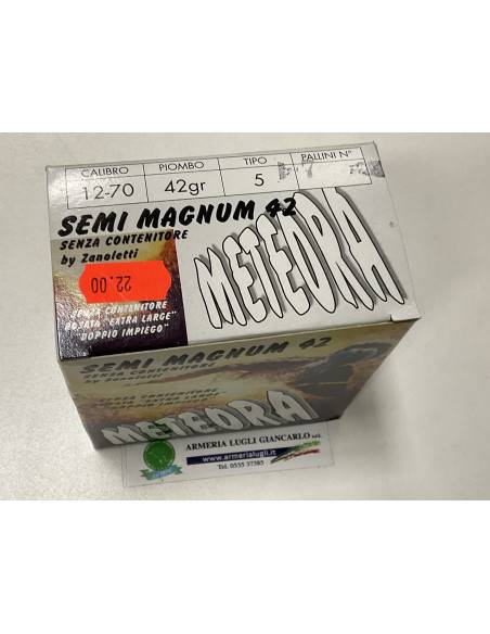 Cartucce zanoletti meteora semi magnum 42 grammi senza contenitore
