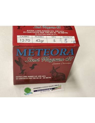 Cartucce zanoletti meteora 42 grammi tipo 5 piombo 5 4 6 2 3