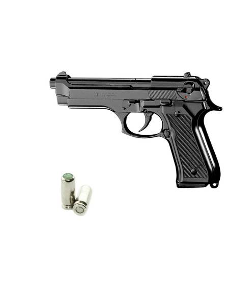Pistola a Salve KIMAR Chiappa fire arms Beretta Nera 92 auto  Calibro 8 a salve Top Firing Nera scacciacani codice 420.001NI