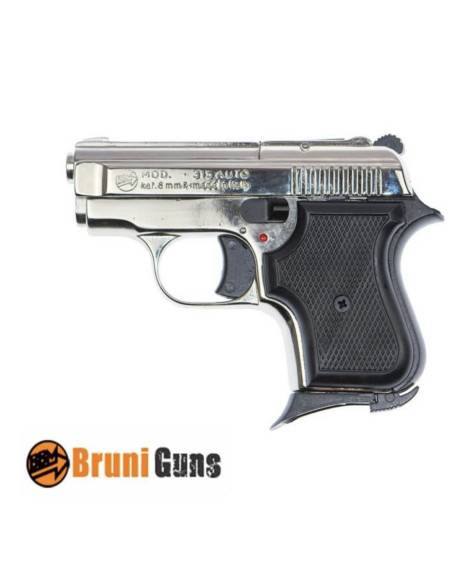 Bruni modello 315auto calibro 8 mm a salve scacciacani bruni 1900N NIKELATA