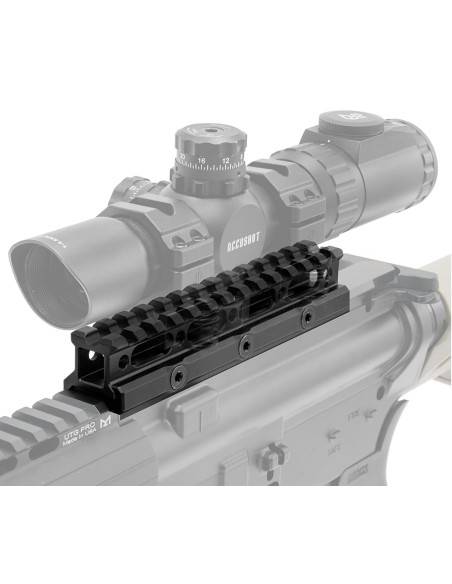 utg mt-rsx5l picatinny riser mount super slim ar13 mount  h.12 70 mm lung139 mm UTG Super Slim 13 Slot Picatinny Riser Mount