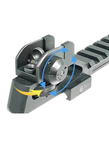 UTG Visor Integral Picatinny Mounting Deck with Sight, 95RS05 codice mnt-95rs05