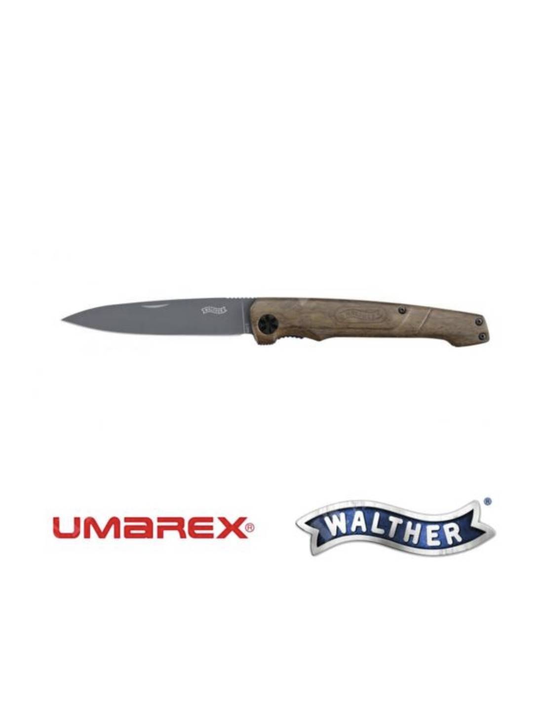 COLTELLO BWK1 MANICO/WOOD WALTHER UMAREX (5.0829) COLTELLI SERRAMANICO