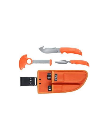 COLTELLO WALTHER HUNTING SET codice 50.735 modelo hks WALTHER HUNTER-3 SET COLTELLI -ORANGE