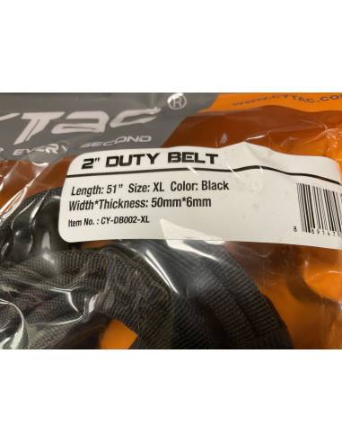 CINTURONE CORDURA  CINTURONE CYTAC 51” XL NERO  DUTY BELT codice cy-db002-xl 50MM  6MM
