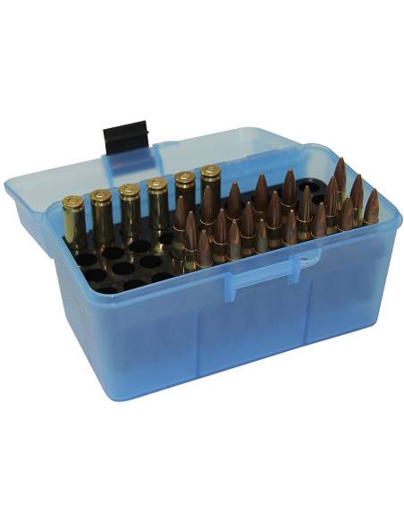 Valigetta portacolpi in plastica con manico mtm 50 colpi codice h50 -rm-24 blu